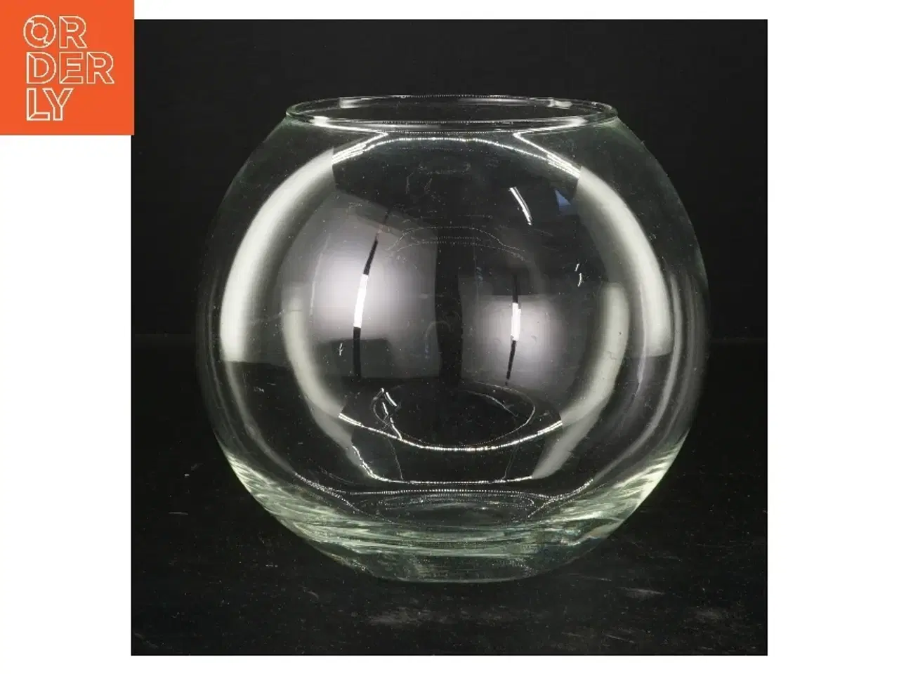 Billede 1 - Rund glasvase (str. Ø 18 cm)