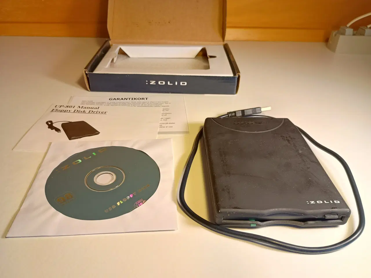 Billede 1 - SOLGT Eksternt diskette drev (Floppy drev) m. disk