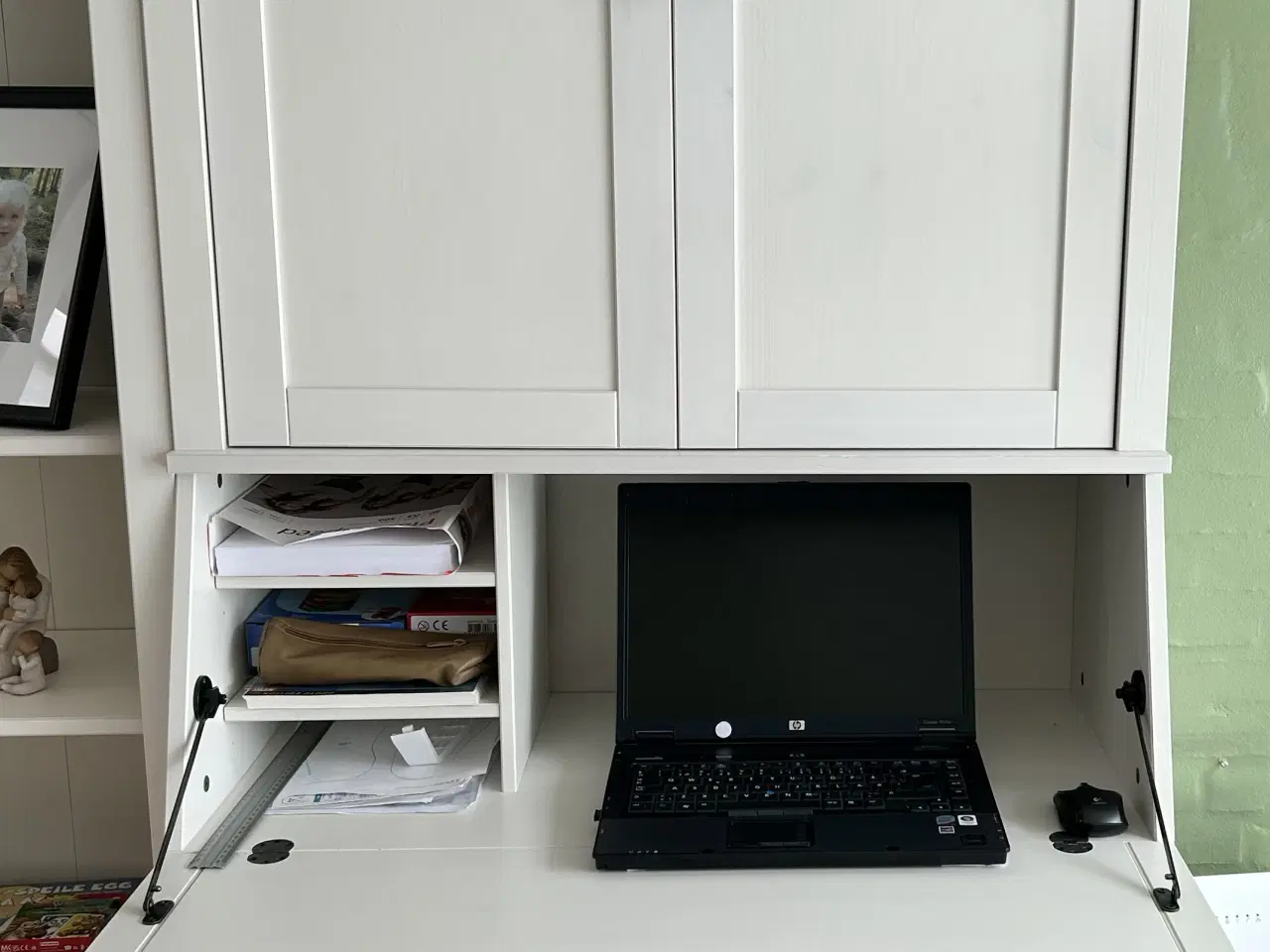 Billede 3 - Reol i hvidmalet træ