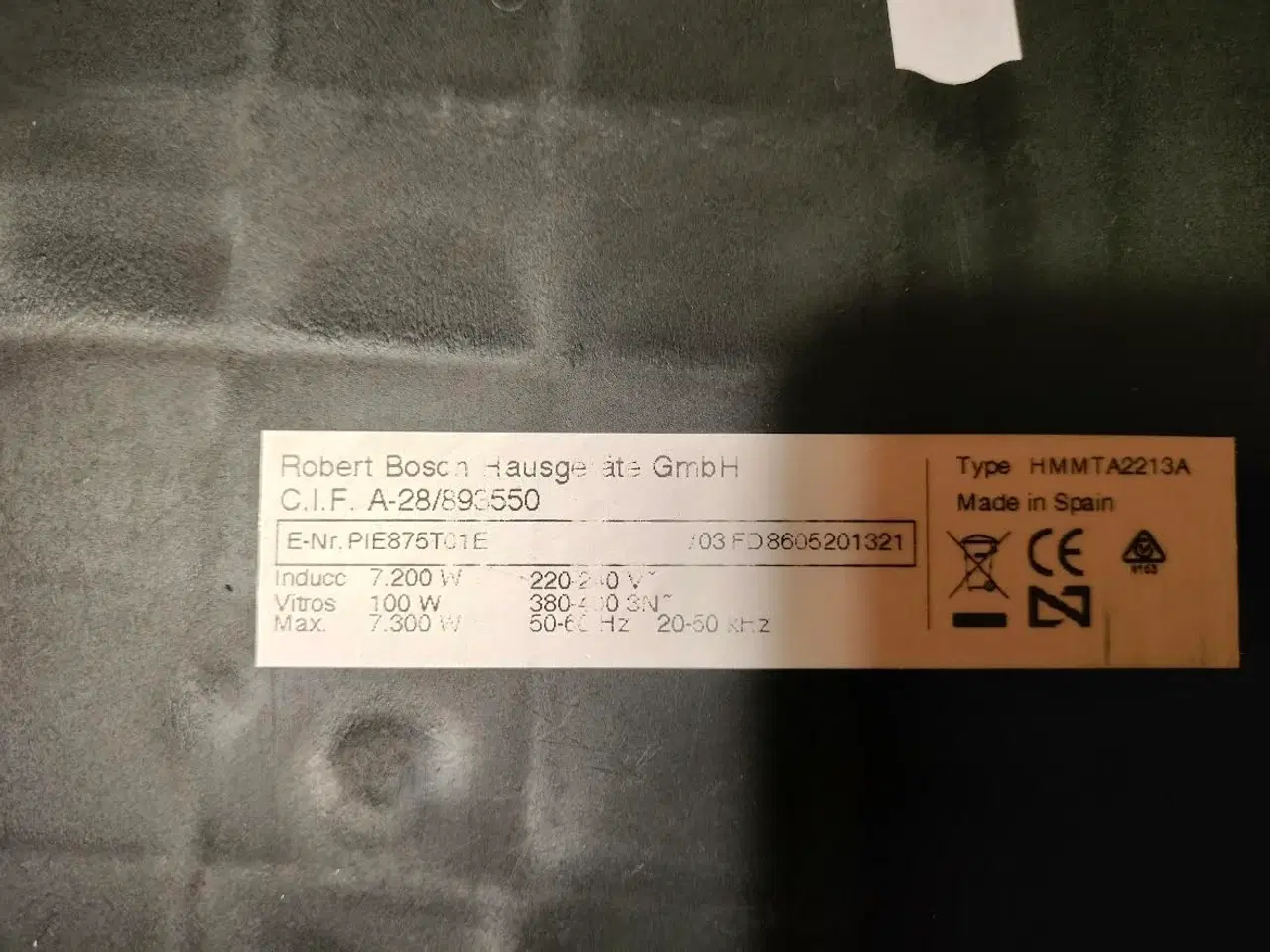 Billede 3 - Induktionskogeplade Bosch 80CM.