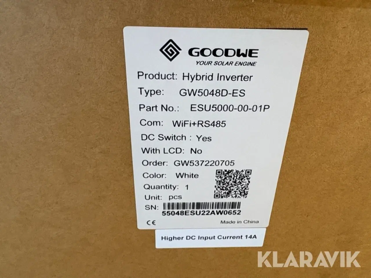 Billede 4 - Hybrid solcelle inverter Goodwe GW5048D-ES
