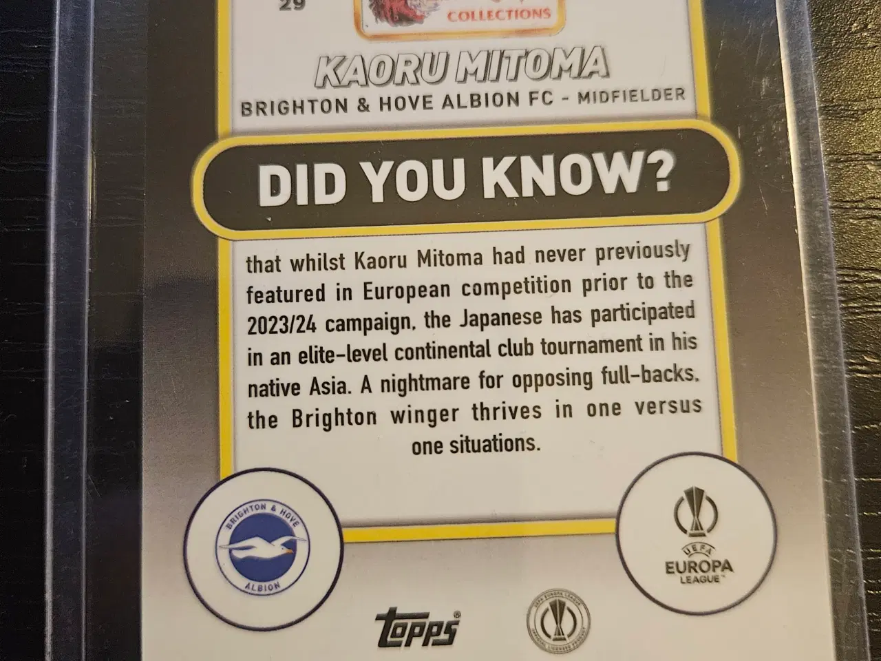 Billede 2 - Kaoru Mitoma 16/75 Fodboldkort