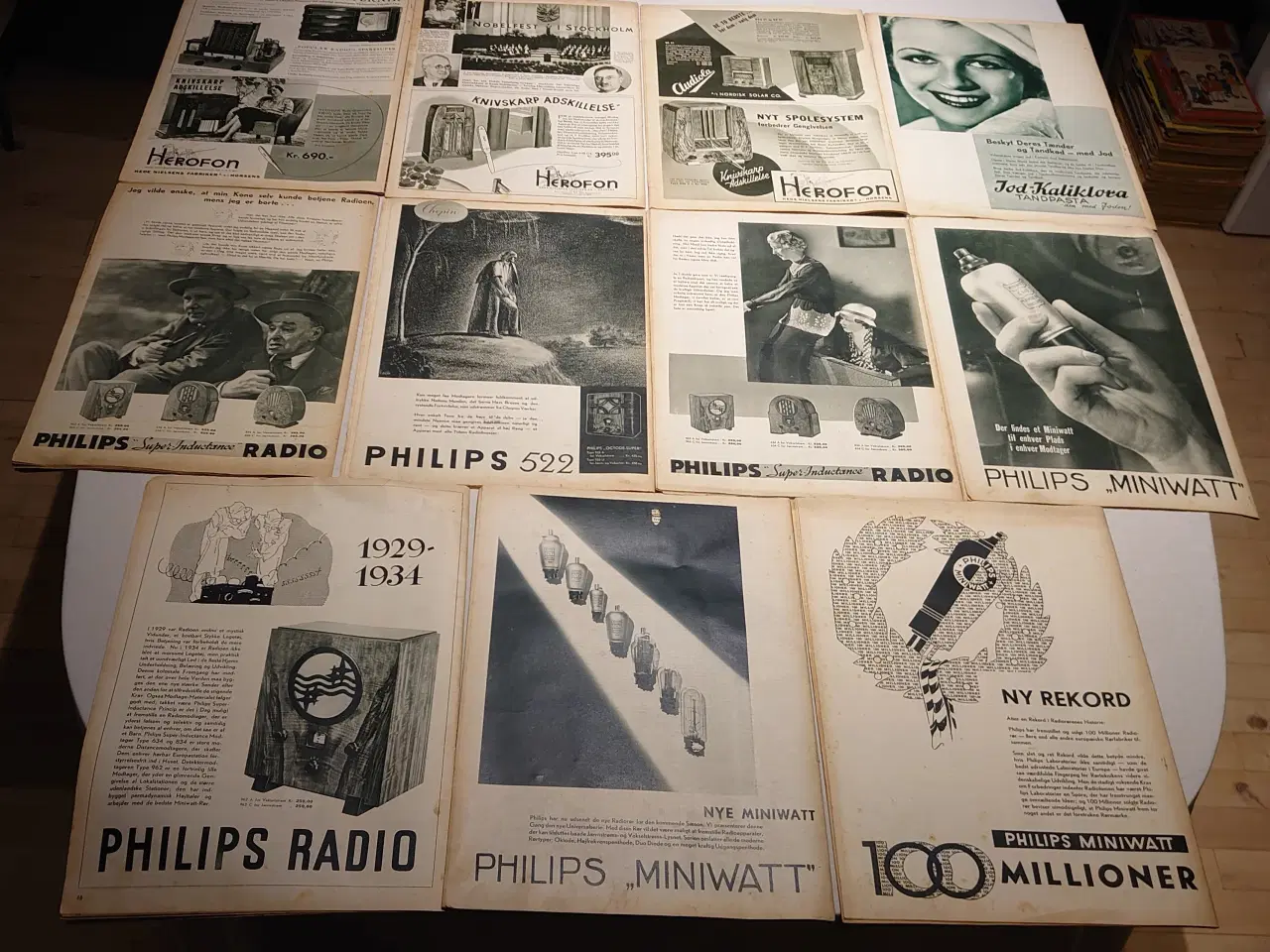 Billede 5 - 11 stk sjældne "Radiolytteren NU" fra 1934 og 36.