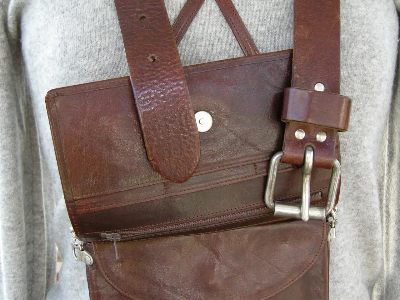 Billede 7 - Lædertaske-pung, Prangerpung, Rudi& Harald Nielsen