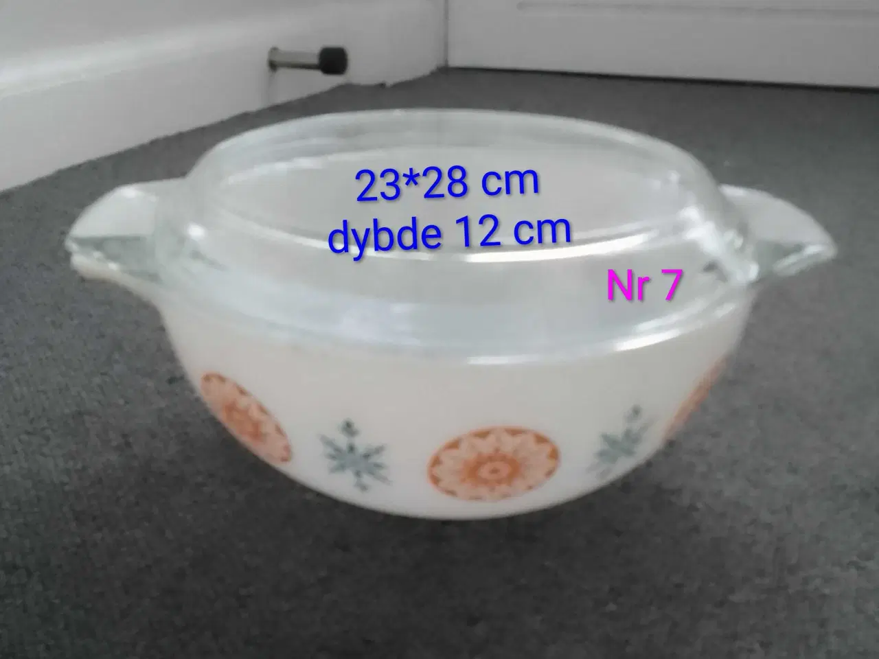 Billede 1 - Pyrex skål og fade med låg