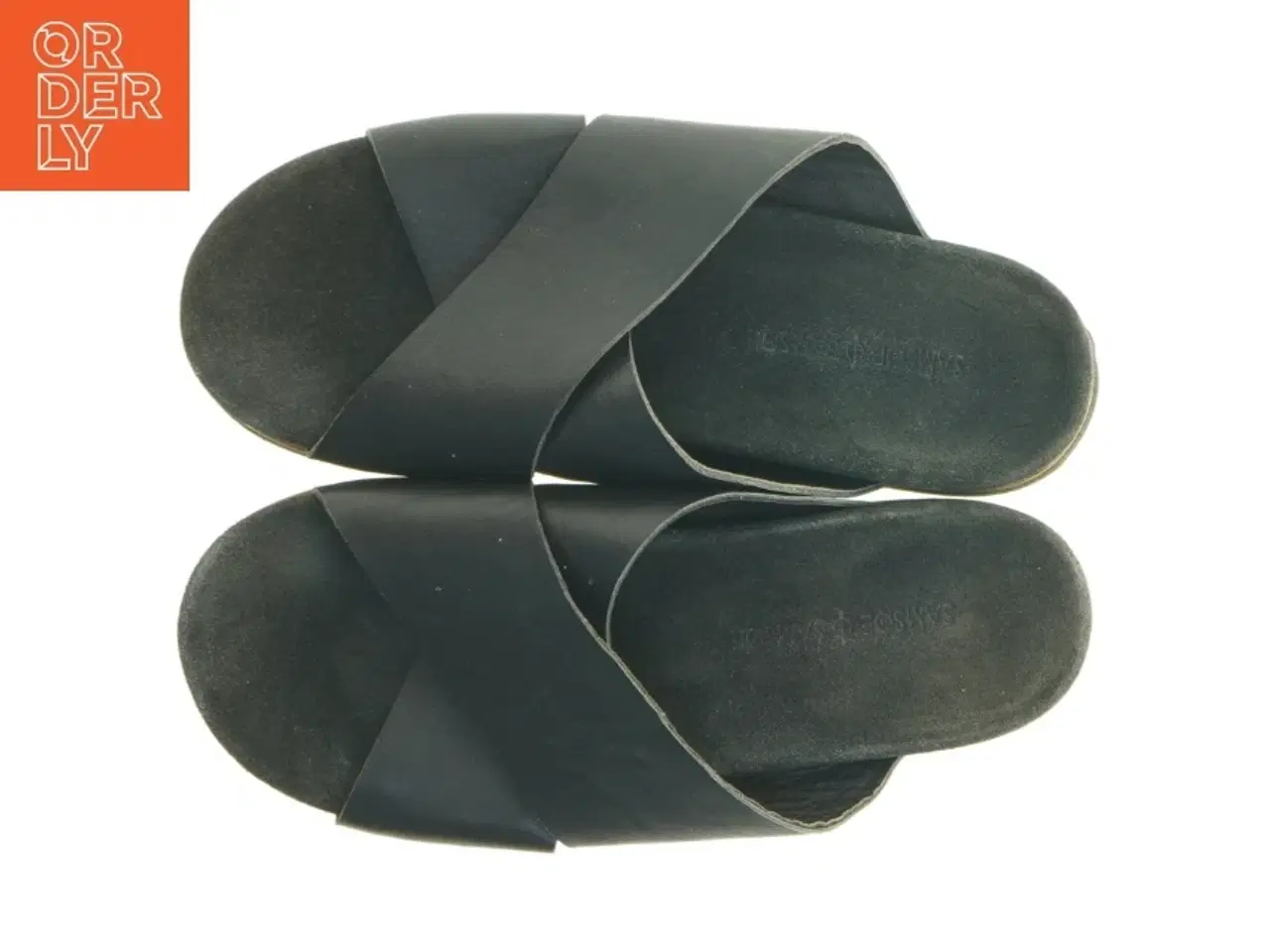 Billede 4 - Sorte læder sandaler