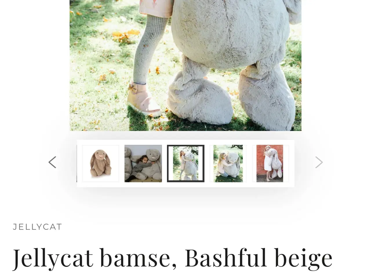 Billede 1 - Jellycat kanin 108 cm