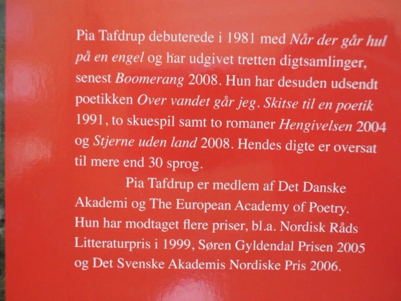 Billede 2 - trækfuglens kompas - digte, af pia tafdrup, genre:
