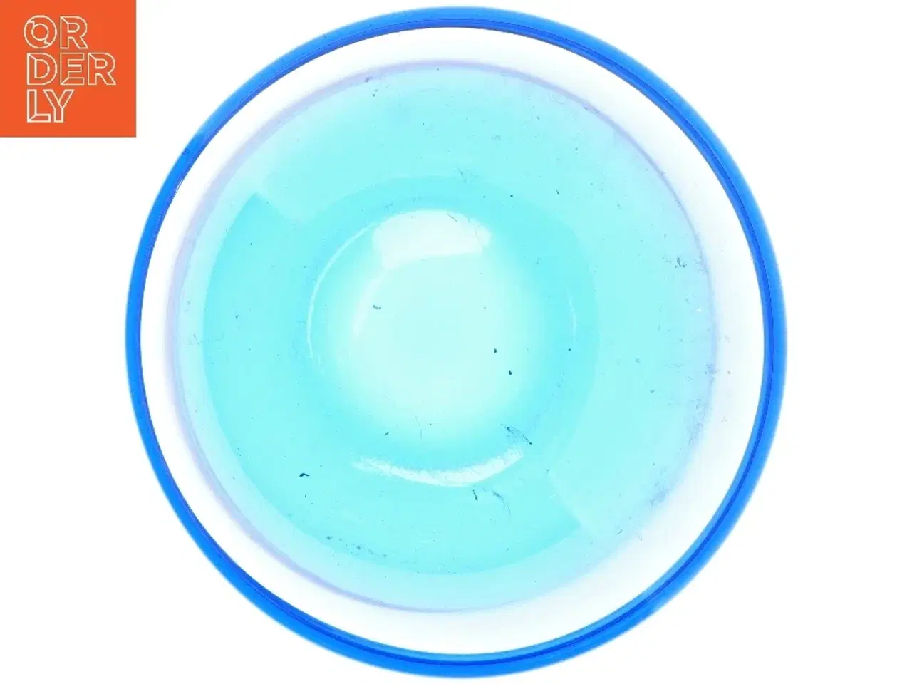 Billede 2 - Blå glasskål (str. Ø 24 cm)