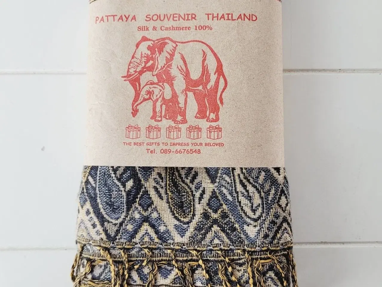 Billede 1 - ⭐️- Elegant og Blødt Pashmina Tørklæde - UBRUGT