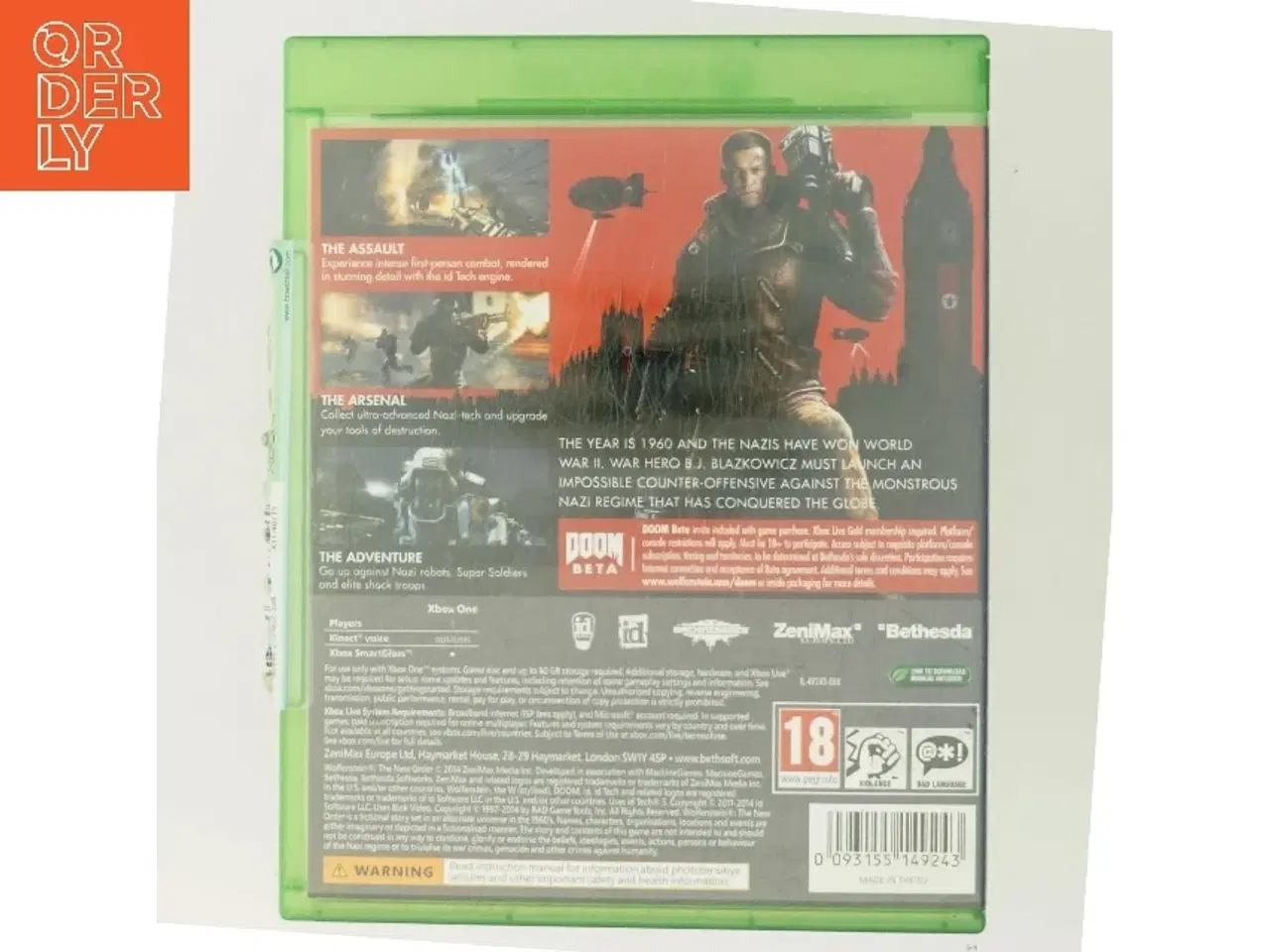 Billede 3 - Wolfenstein - the New Order (DVD)