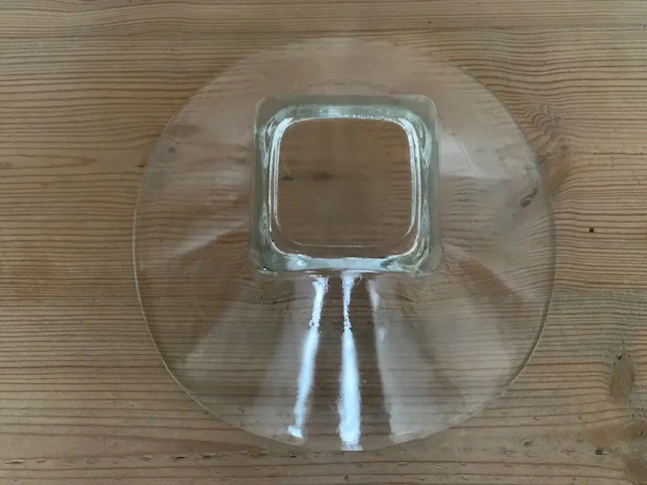 Billede 4 - Glasfad med firkantet fod