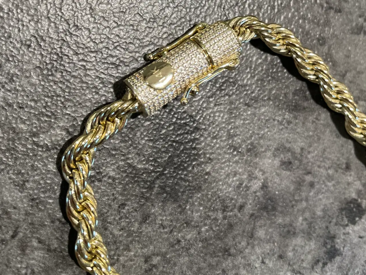 Billede 3 - 6mm unik goldfilled rope chain 14k