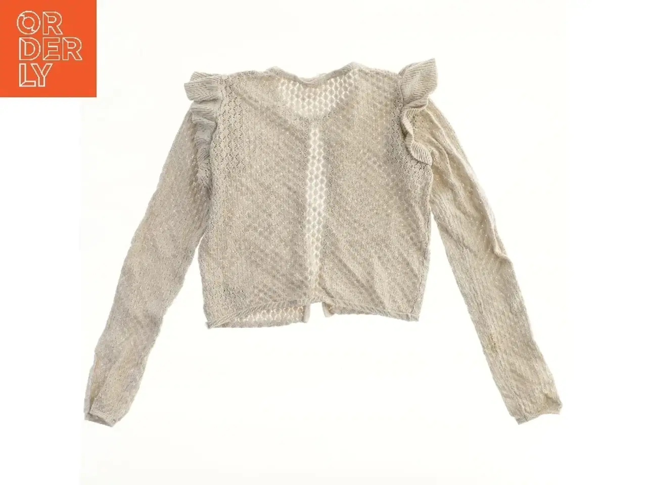 Billede 1 - Strikket cardigan med flæser fra H&M (str. 122)