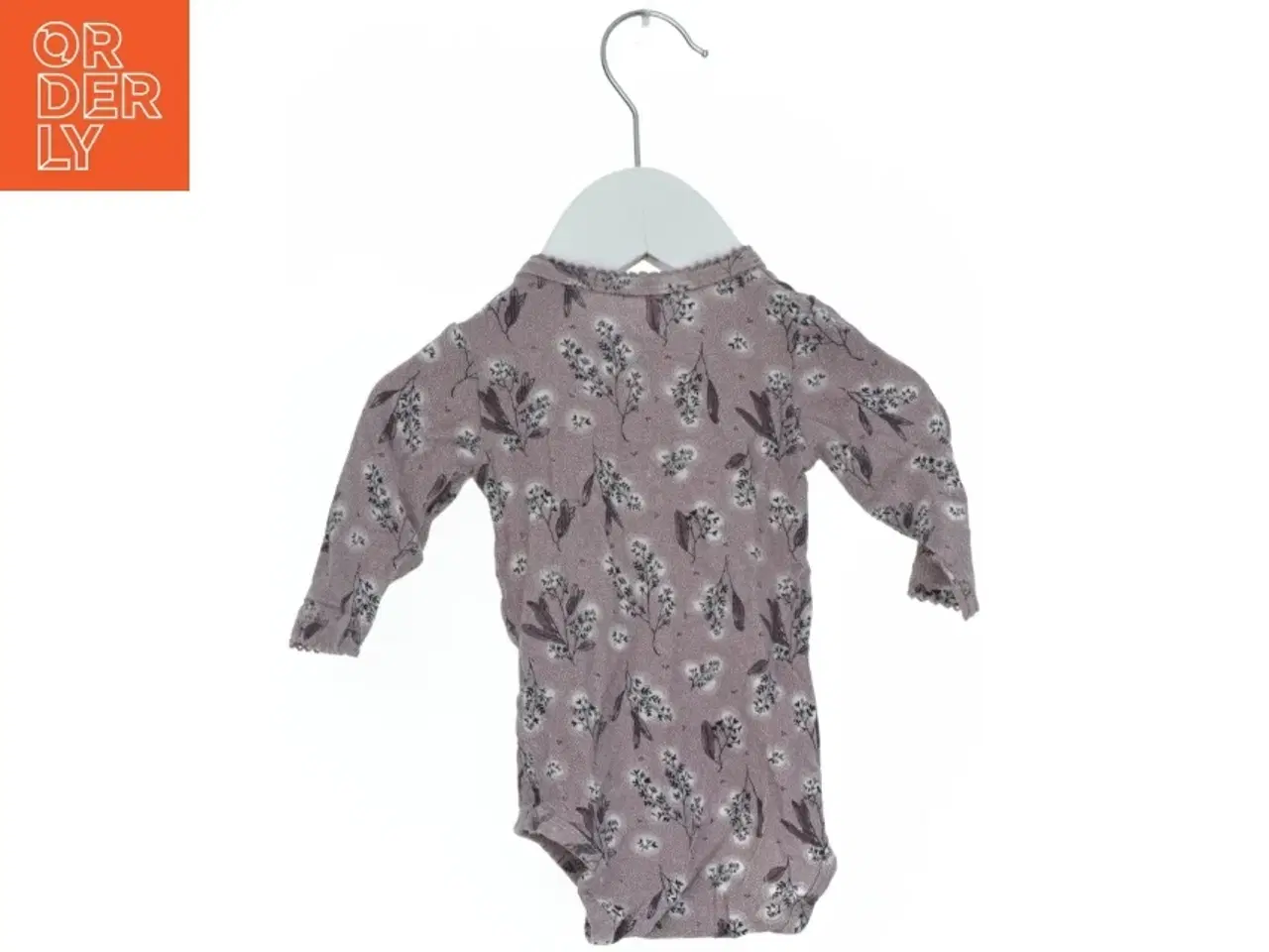 Billede 2 - Langærmet bodystocking med blomsterprint fra Name It (str. 56)