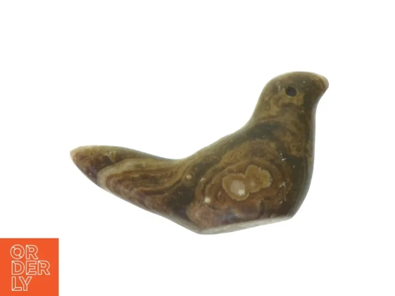 Billede 1 - Antik Onyx Marmor Fugle figur (str. 14 x 7 x 4 cm)