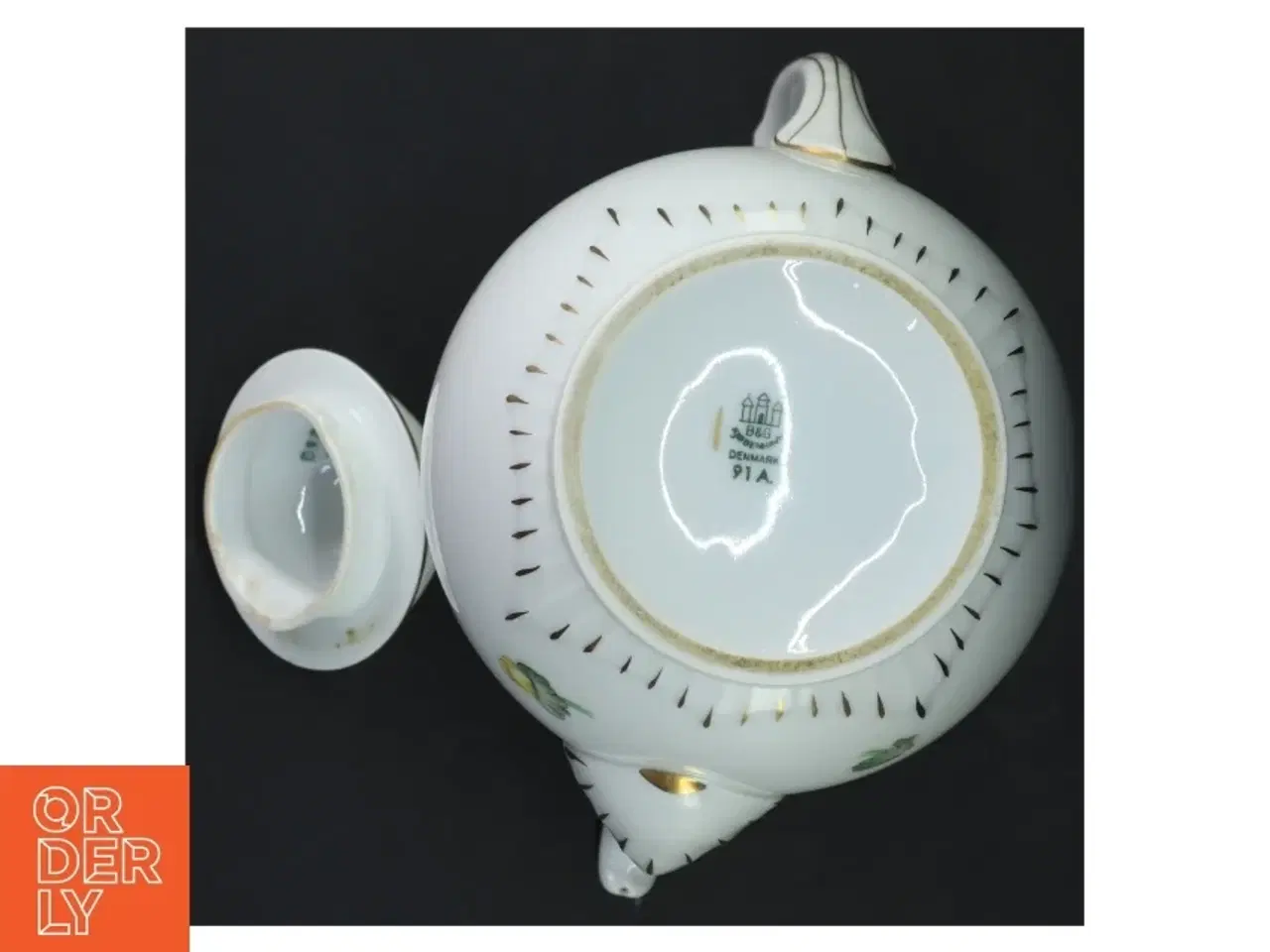 Billede 3 - Porcelæns kande med låg fra B&G (str. 25 cm)
