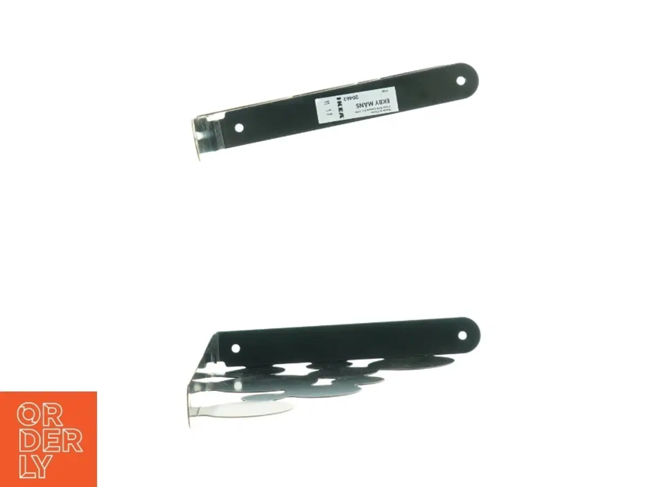 Billede 2 - Sorte metal bogstøtter fra IKEA (str. 25 x 18 x 2 cm)