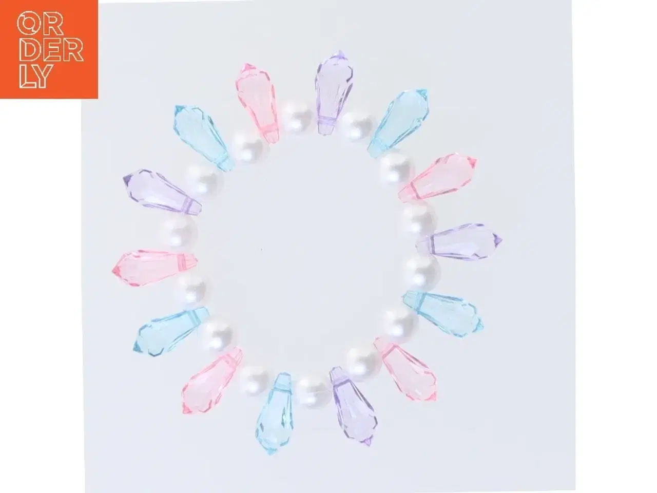 Billede 1 - Perlearmbånd med krystaller