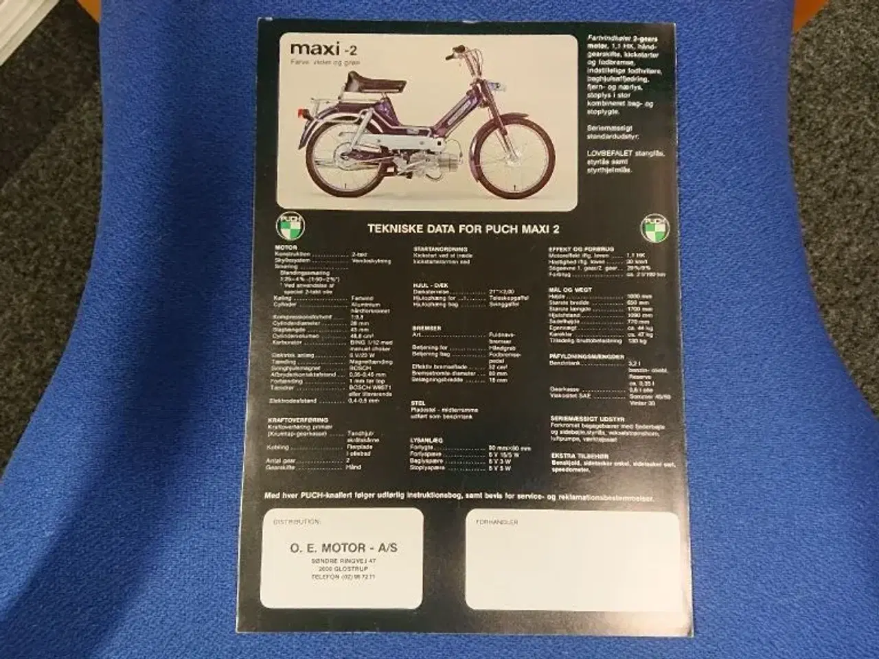 Billede 3 - 10 stk kr 750,- .Dansk Puch MAXI brochure