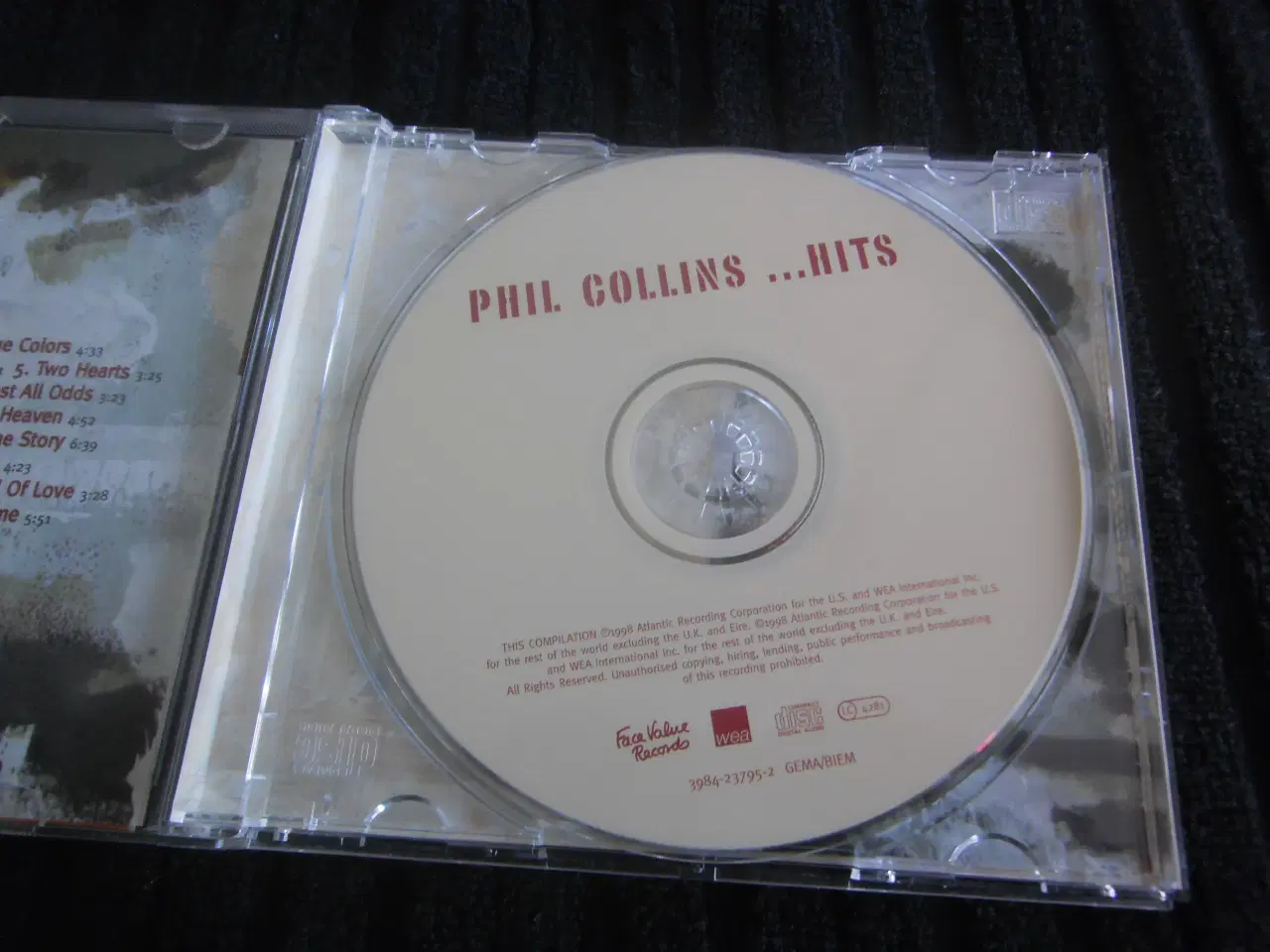 Billede 3 - CD:  Phil Collins  -  Hits,  kr. 20,00.