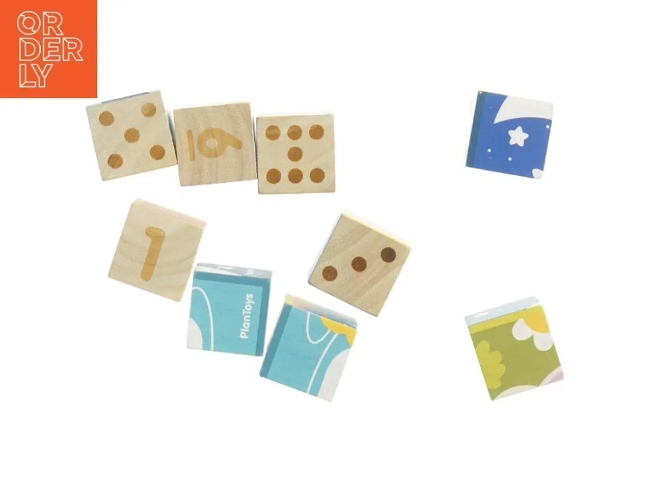 Billede 6 - Puslespil terninger fra PlanToys (str. 19x8x14 cm)