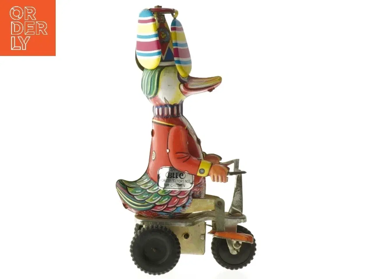 Billede 5 - Vintage blik legetøjsand på cykel fra BLIO (str. 20 cm)