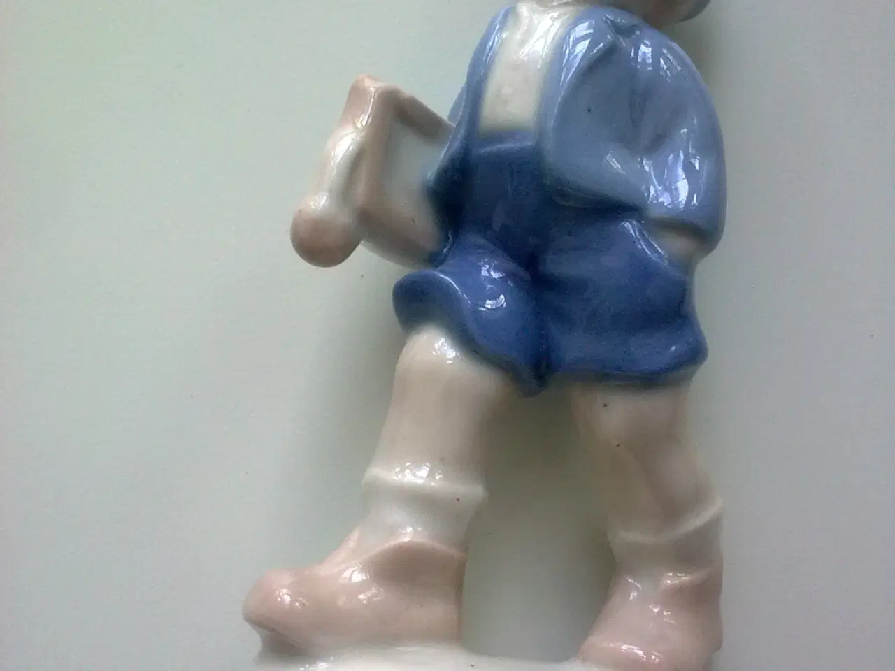 Billede 9 - Pottehoved KERAMIK plantepotte & LYSblå sjov!