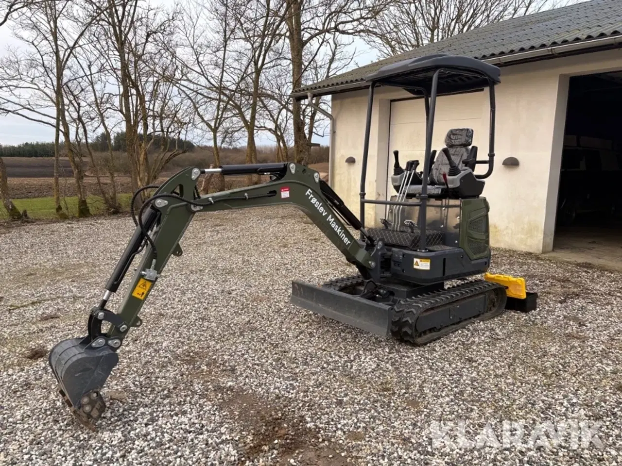 Billede 1 - Gravemaskine Cartiwell Cw-18 med fedtsprøjte