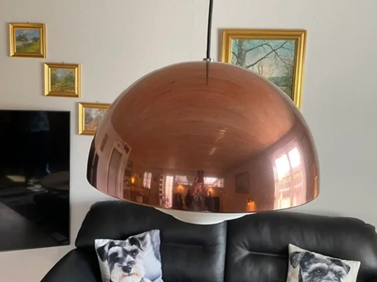 Billede 1 - Flot kobber pendel Ø45