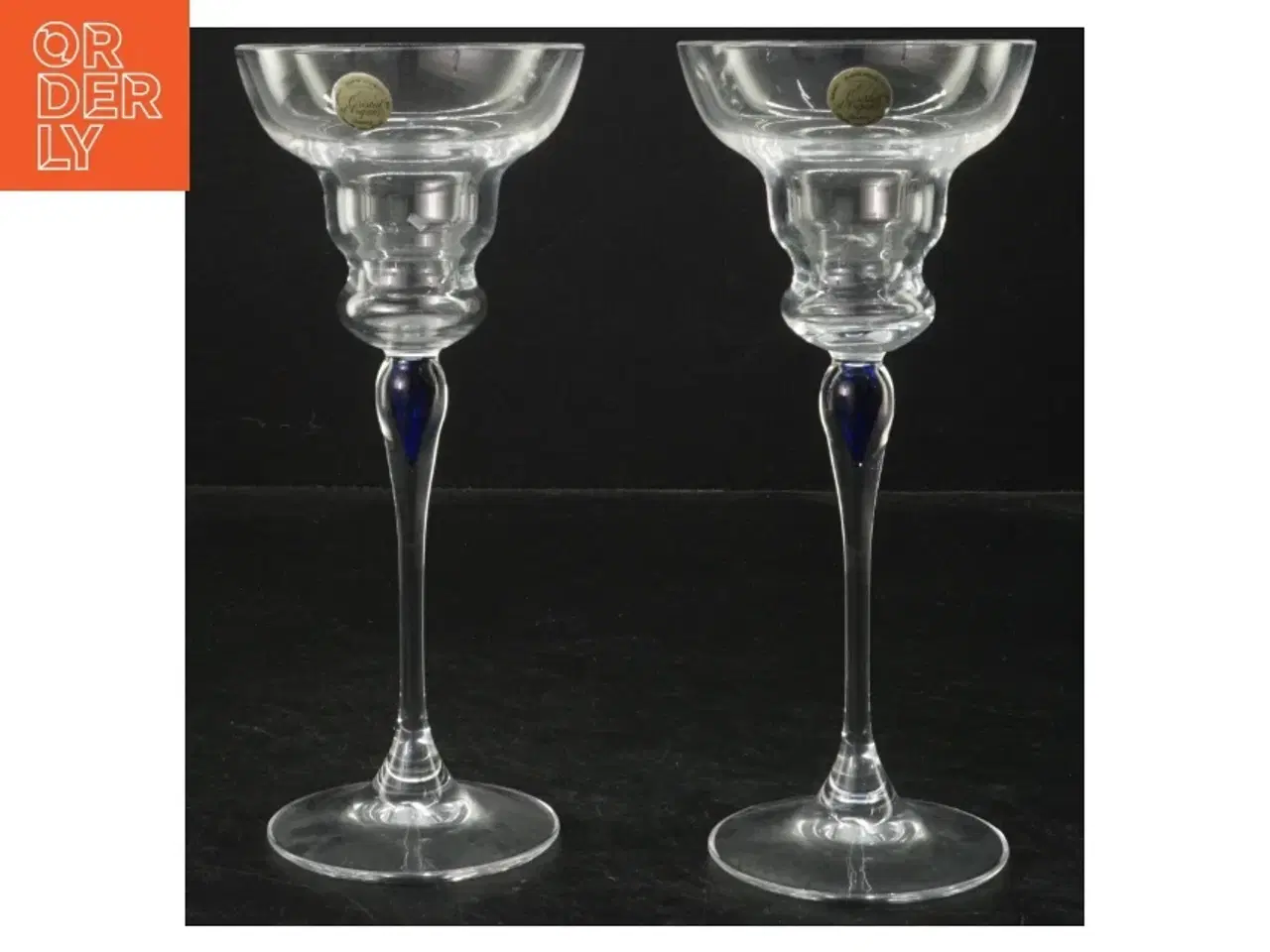 Billede 1 - To cocktailglas i krystal (str. 19 cm)