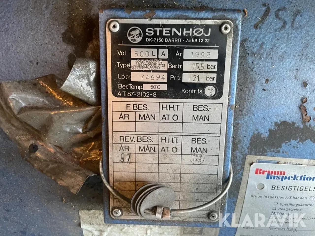 Billede 4 - Kompressor Stenhøj KA112B-500 15 Bar