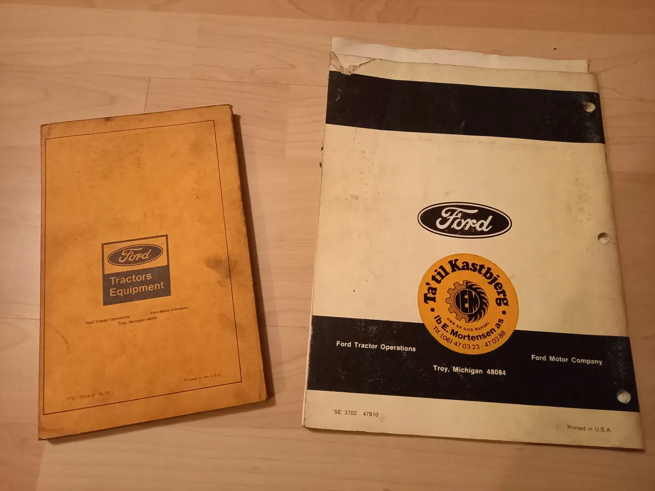 Billede 2 - Ford 555 Instruktionsbog og Reservedelskatalog 