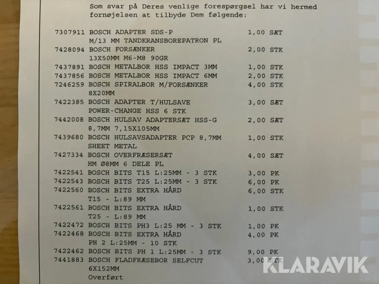 Billede 7 - Blandet parti Bosch bits bor klinger og slibepapir