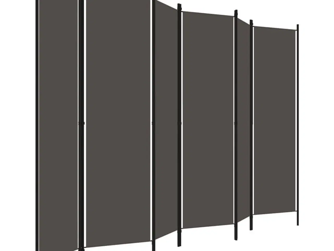 Billede 3 - 6-panels rumdeler 300 x 180 cm antracitgrå