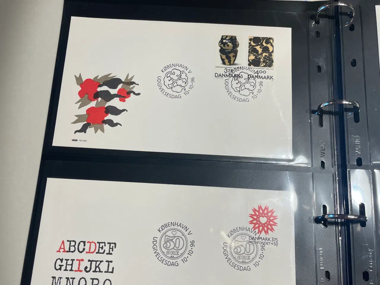 Billede 4 - Førstedagskuverter fra Danmark fra 1996-1998