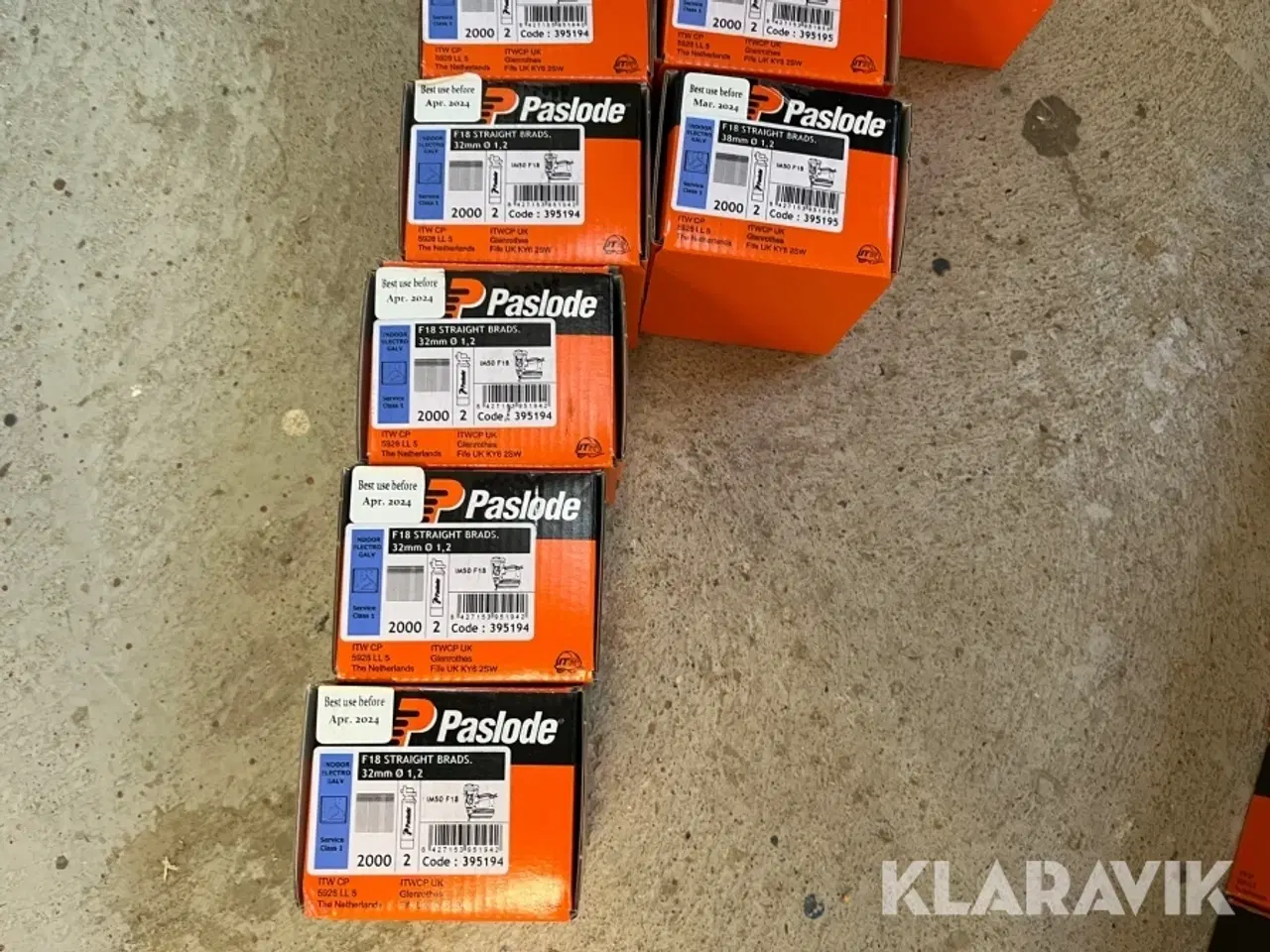 Billede 10 - Dykkersøm Paslode F16-F18 32-63mm 34 kasser med gas