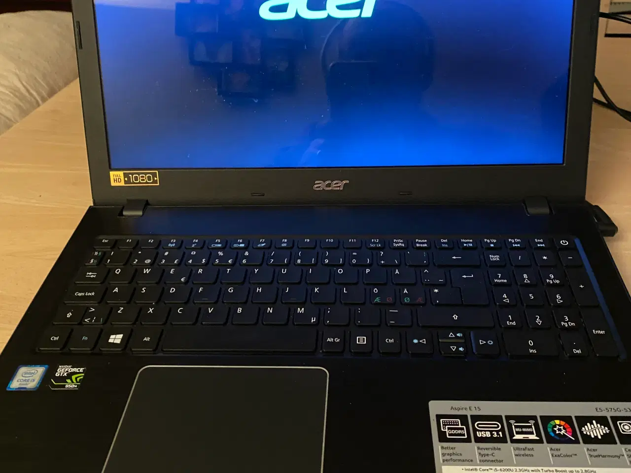 Billede 1 - Acer Aspire E15 15.6" FHD Bærbar