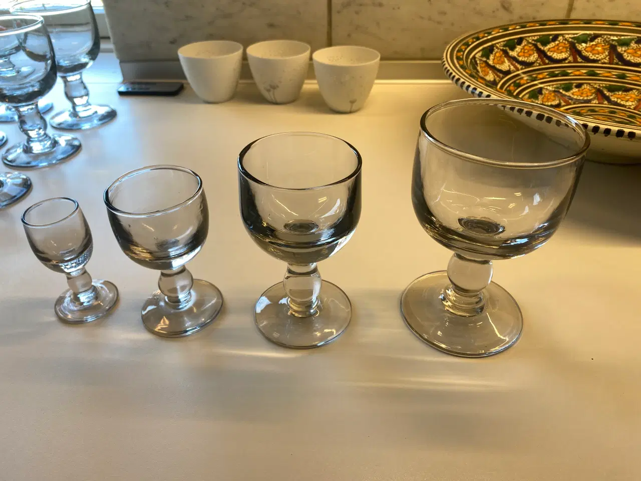 Billede 1 - Vintage mundblæste glas