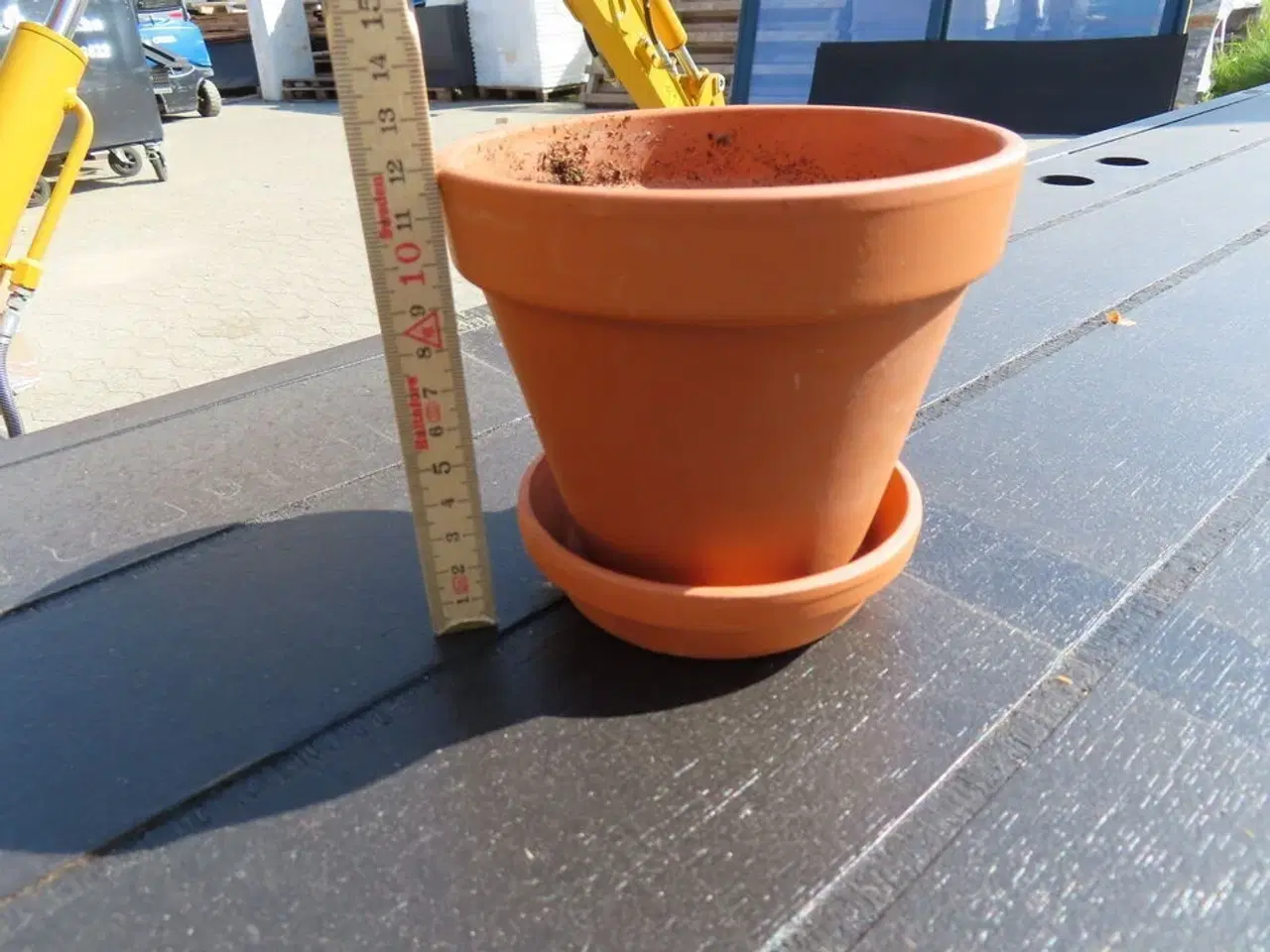 Billede 1 - Potte i ler med underskål 1000 stk (12 cm høj)