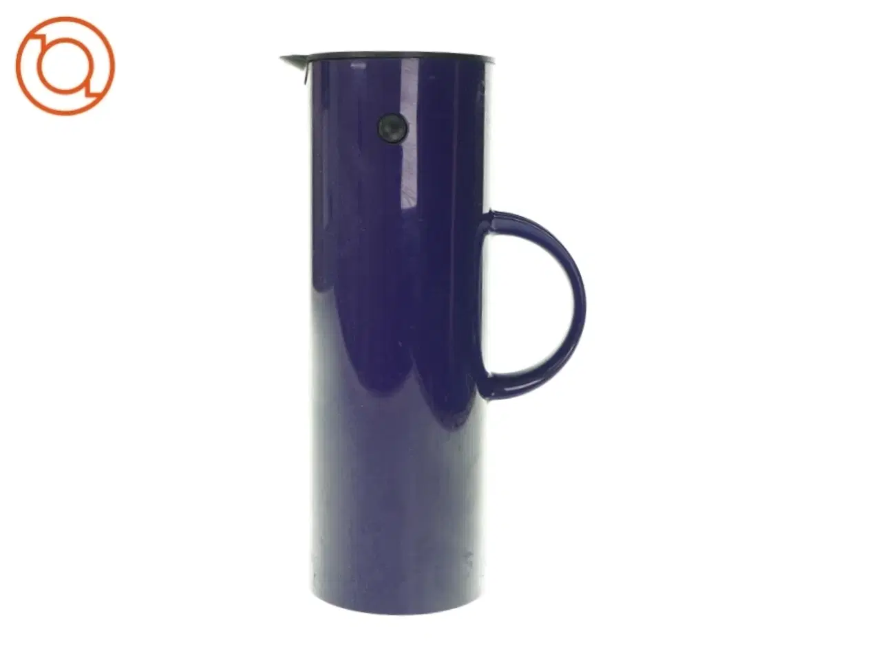 Billede 1 - Kaffekande fra os mærket stelton størrelse h ø. 30. 11 farve mørk lilla stand. Brugt skal vaskes. (str. HØ: 30x11 cm)