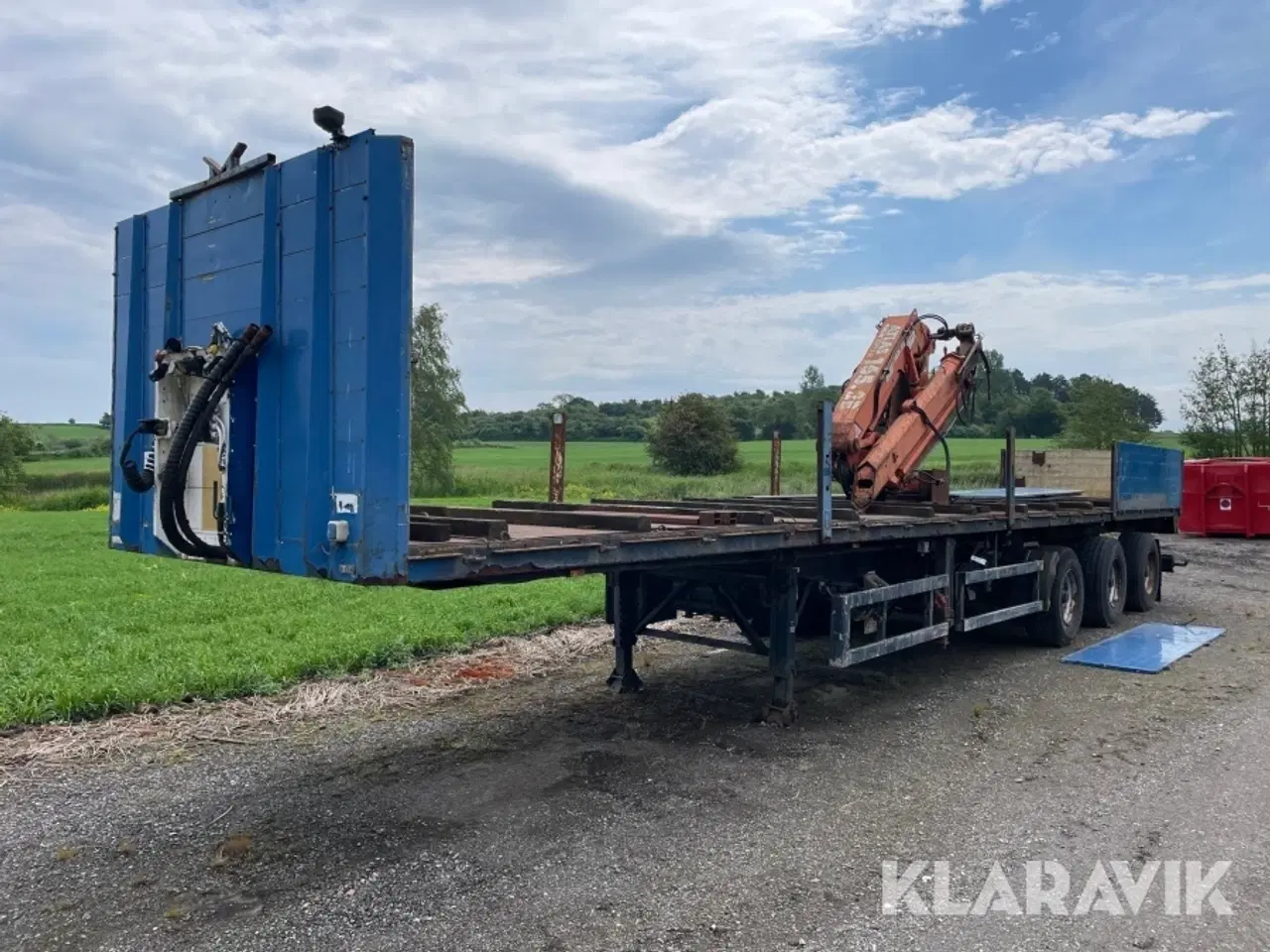 Billede 1 - Anhænger med kran Schmidt HS21135