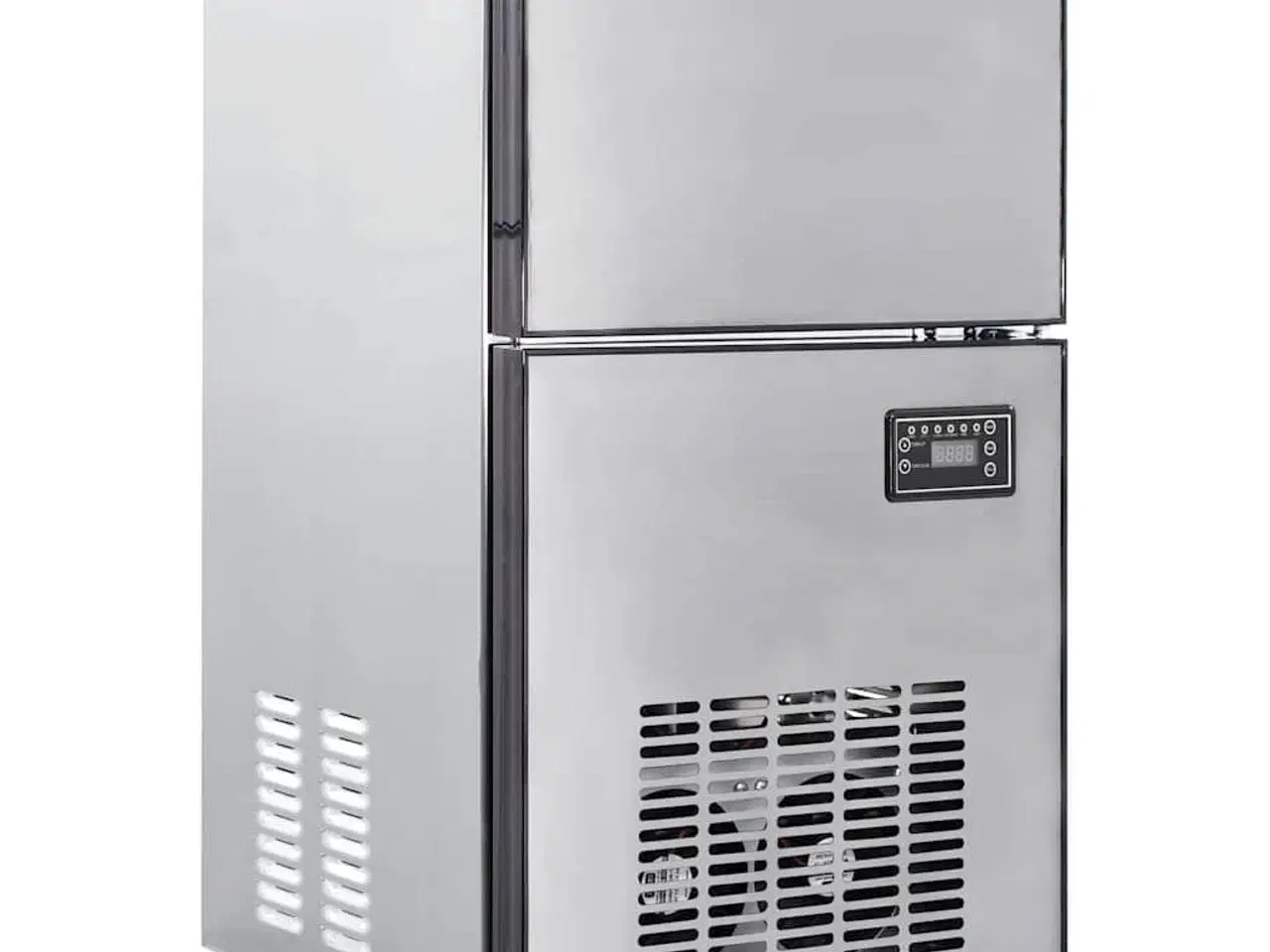 Billede 1 - Isterningmaskine med dør Sølv 43 x 40 x 71 cm Rustfrit stål