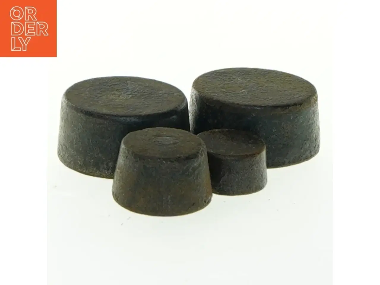 Billede 2 - Antikke vægtlodder (str. 5x2,2 cm)