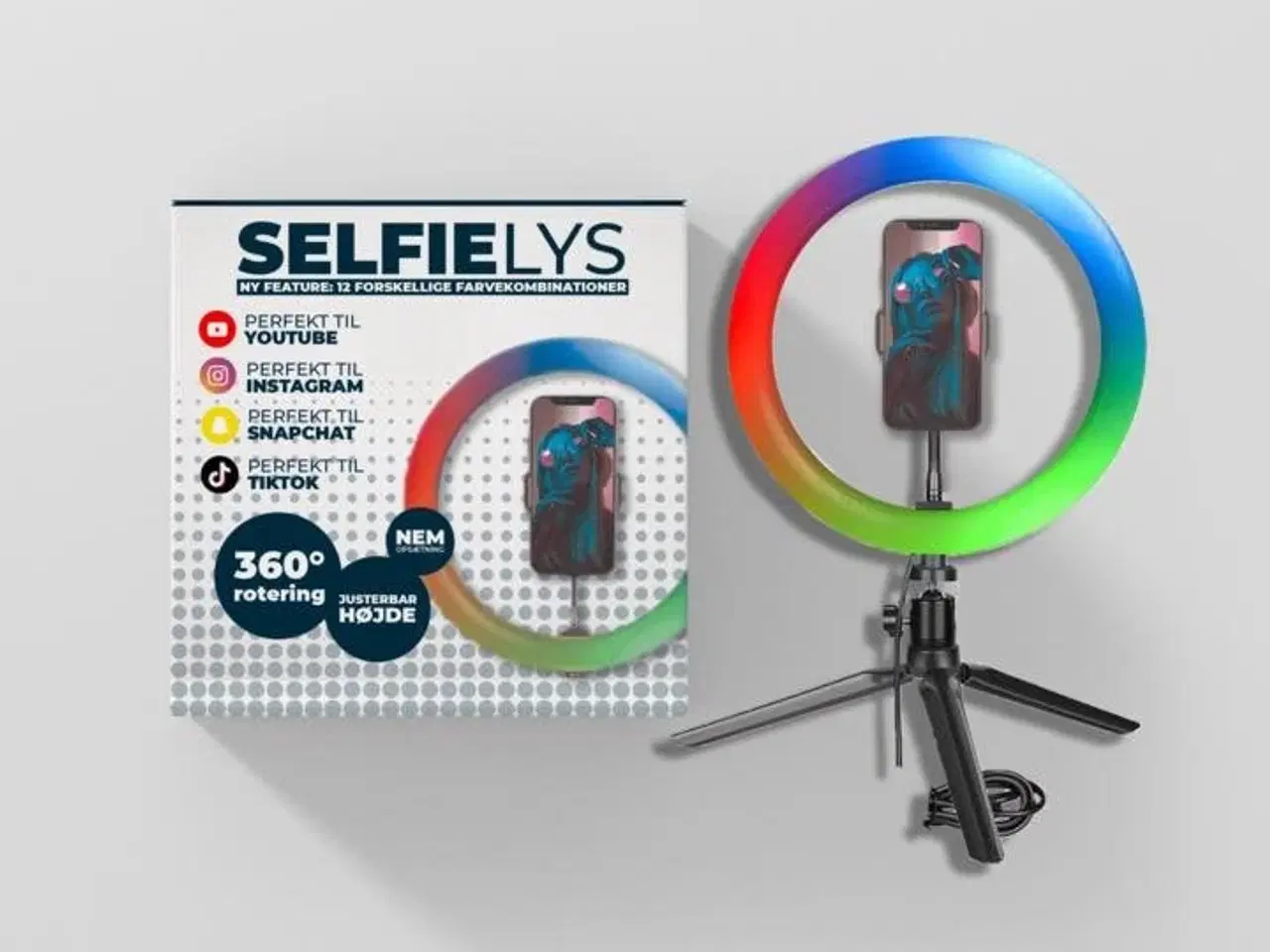 Billede 1 - Selfie ring. Ny. 