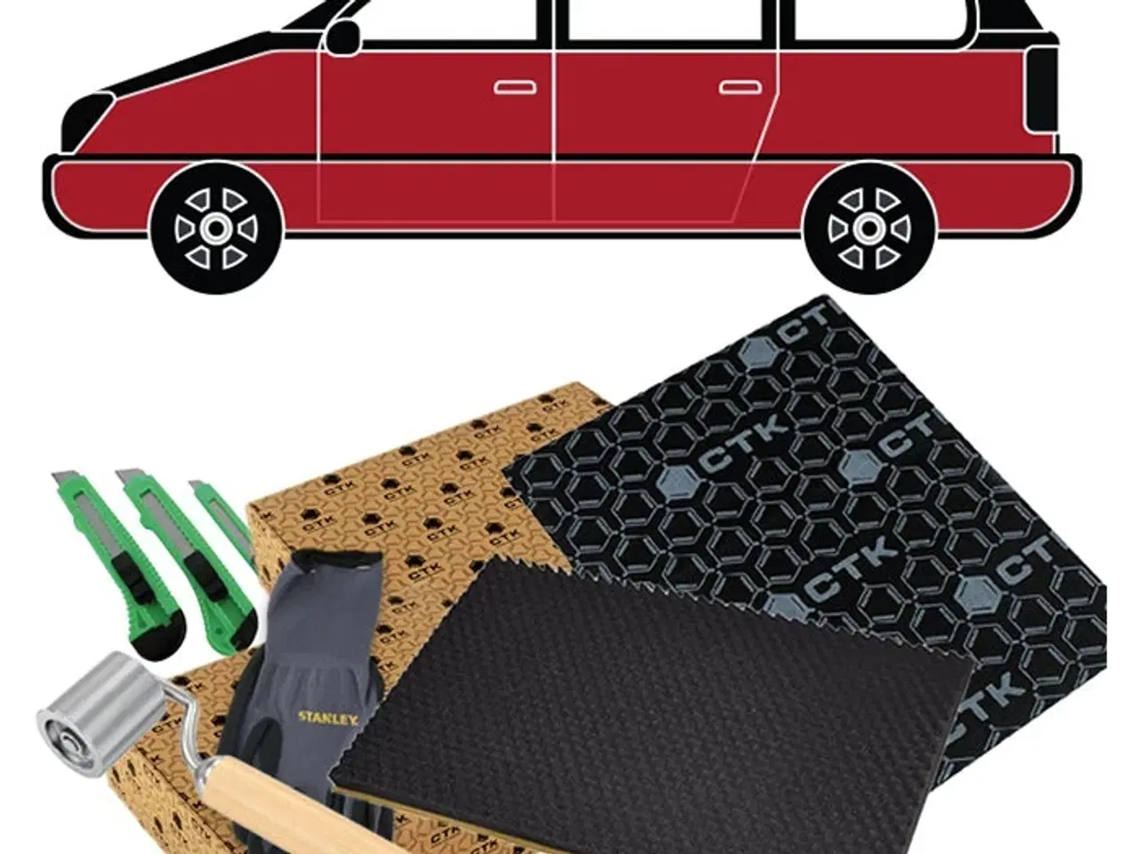 Billede 1 - CTK Støjdæmpningspakke Stor bil komplet u. tag