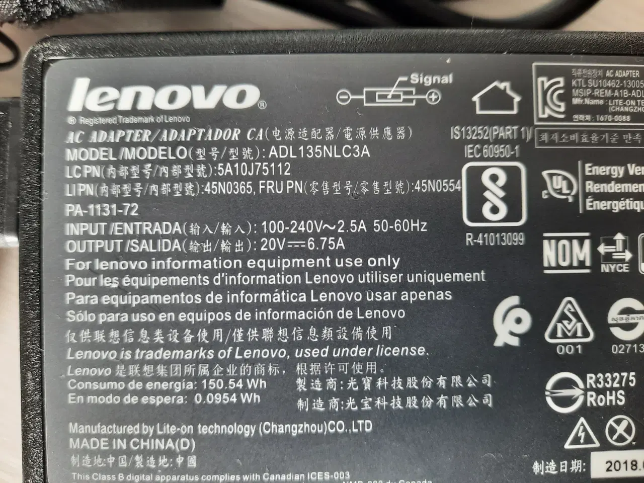 Billede 3 - Docking station med strømforsyning til Lenovo pc