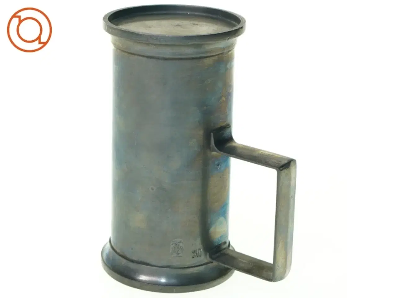 Billede 2 - Krus i metal fra JH (str. 13 x 7 cm)