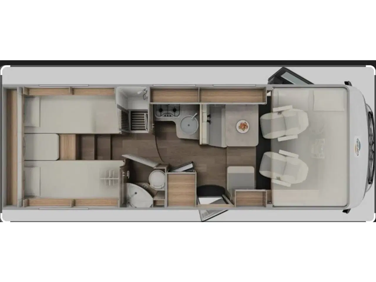 Billede 19 - 2019 - SunLight I 69 L Activ Automatgear SunLight T 69 L 2019 - helintegreret autocamper med queensbed - Se den nu hos Camping-Specialisten.dk