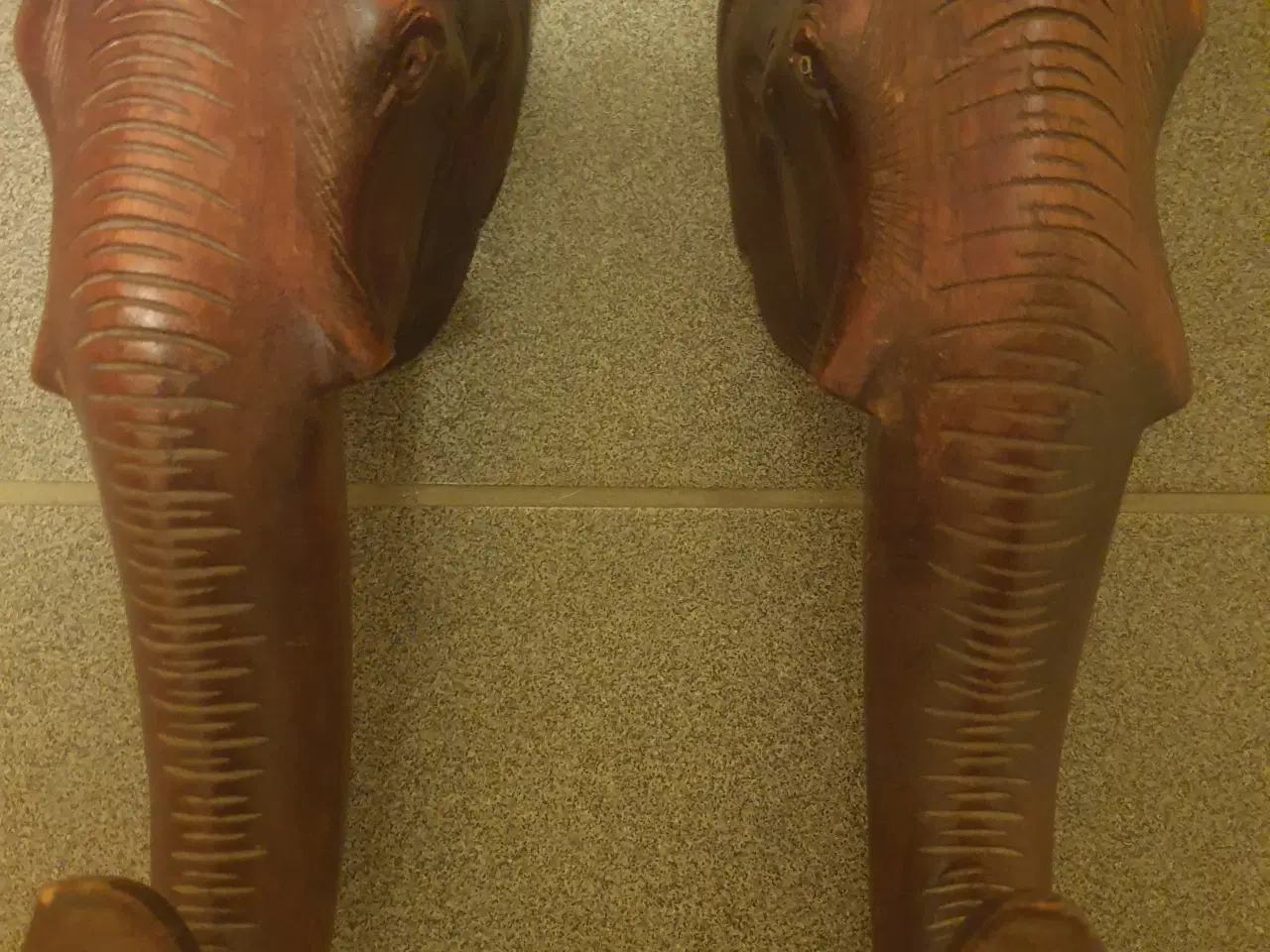 Billede 1 - Træ elefanter til ophæng